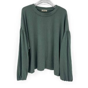 Madewell | Dreamiest Knit Long-Sleeve Tee | Green| Sz L